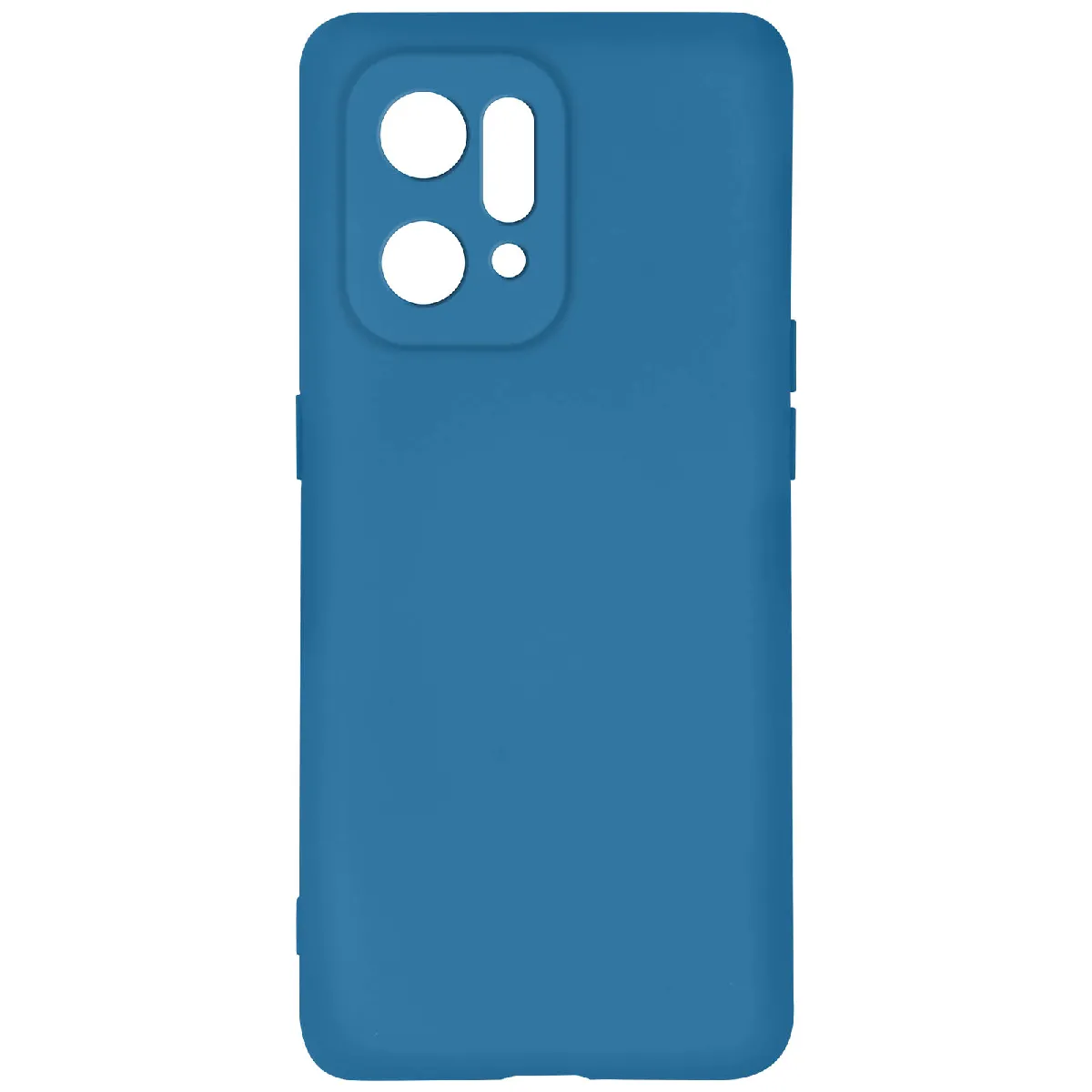 Avizar Bleu Coque Oppo Find X5 Silicone Semi-Rigide Finition Soft-Touch Fine