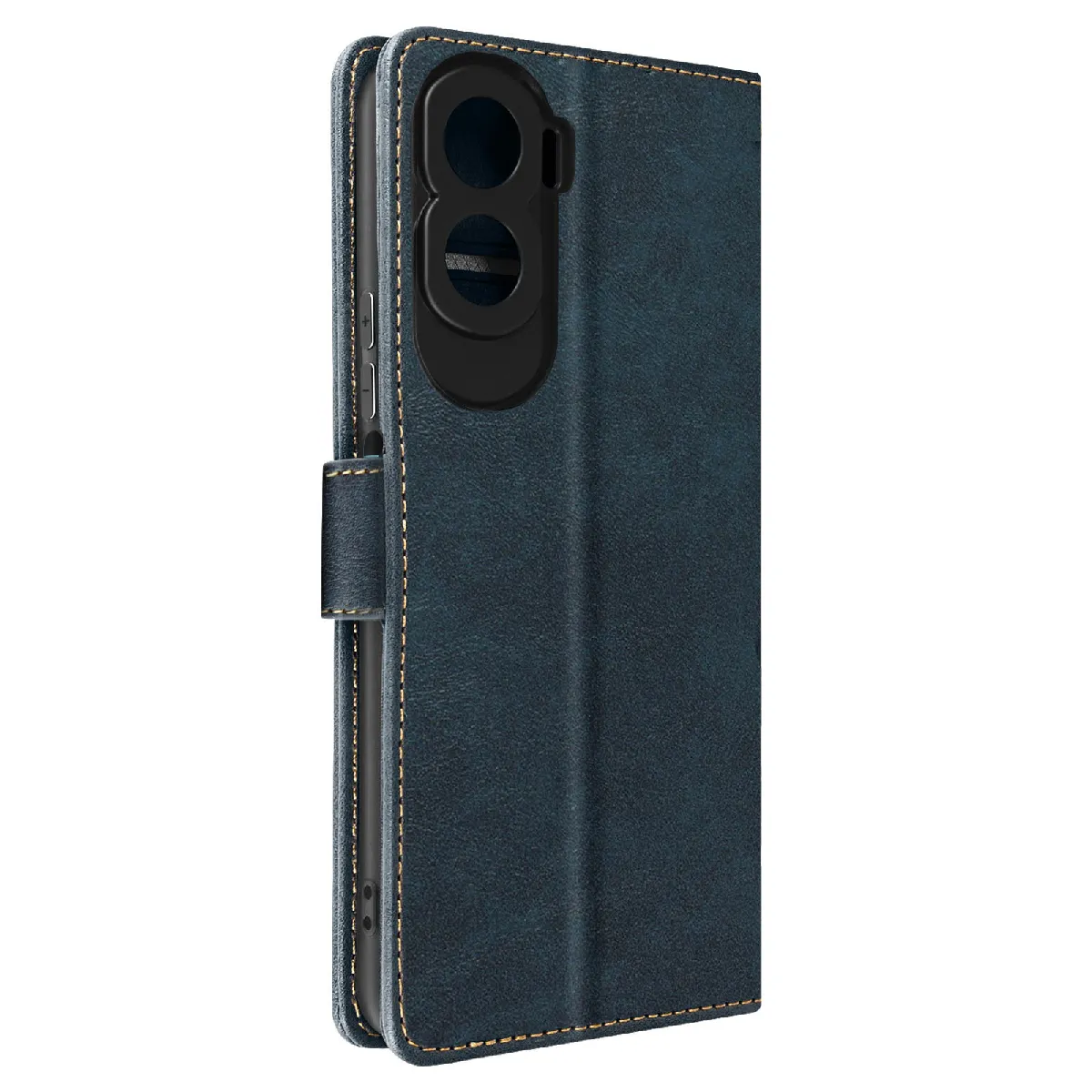 Avizar Bleu Étui Portefeuille Anti Rfid Pour Honor 90 Lite Nuit