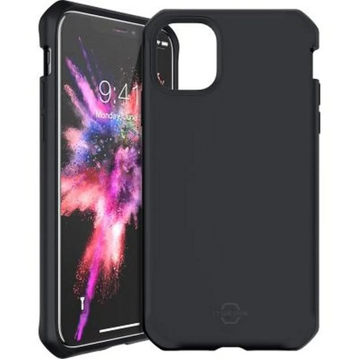 Itskins Noir Coque Pour Iphone 11 Pro Rigide Hybrid