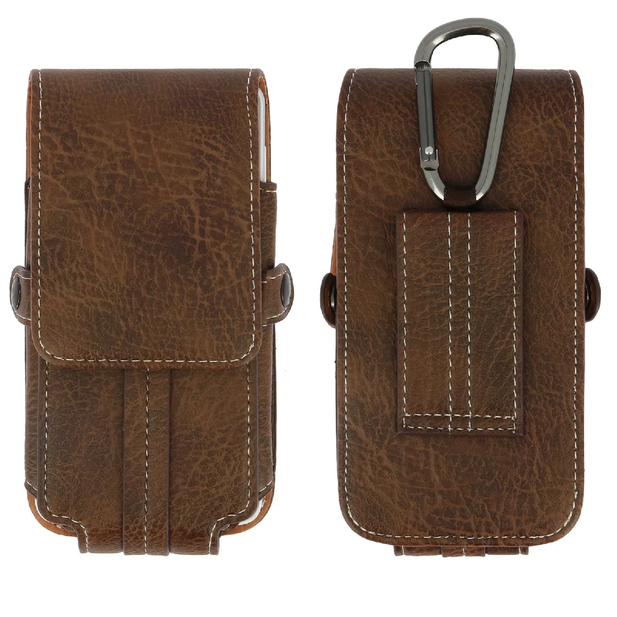 Avizar Marron Housse Etui Ceinture Porte-Carte Universel Smartphone Taille Xl