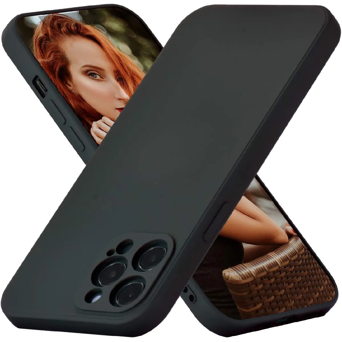 Little Boutik Noir Coque En Silicone Apple Iphone 12 Pro Max / Iphone 12