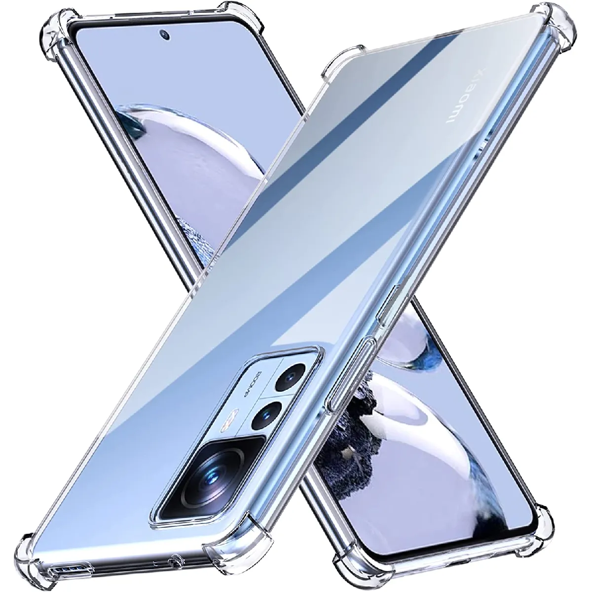 Little Boutik Coque En Silicone À Angles Renforcés Xiaomi 12T Pro 5G - Transparent