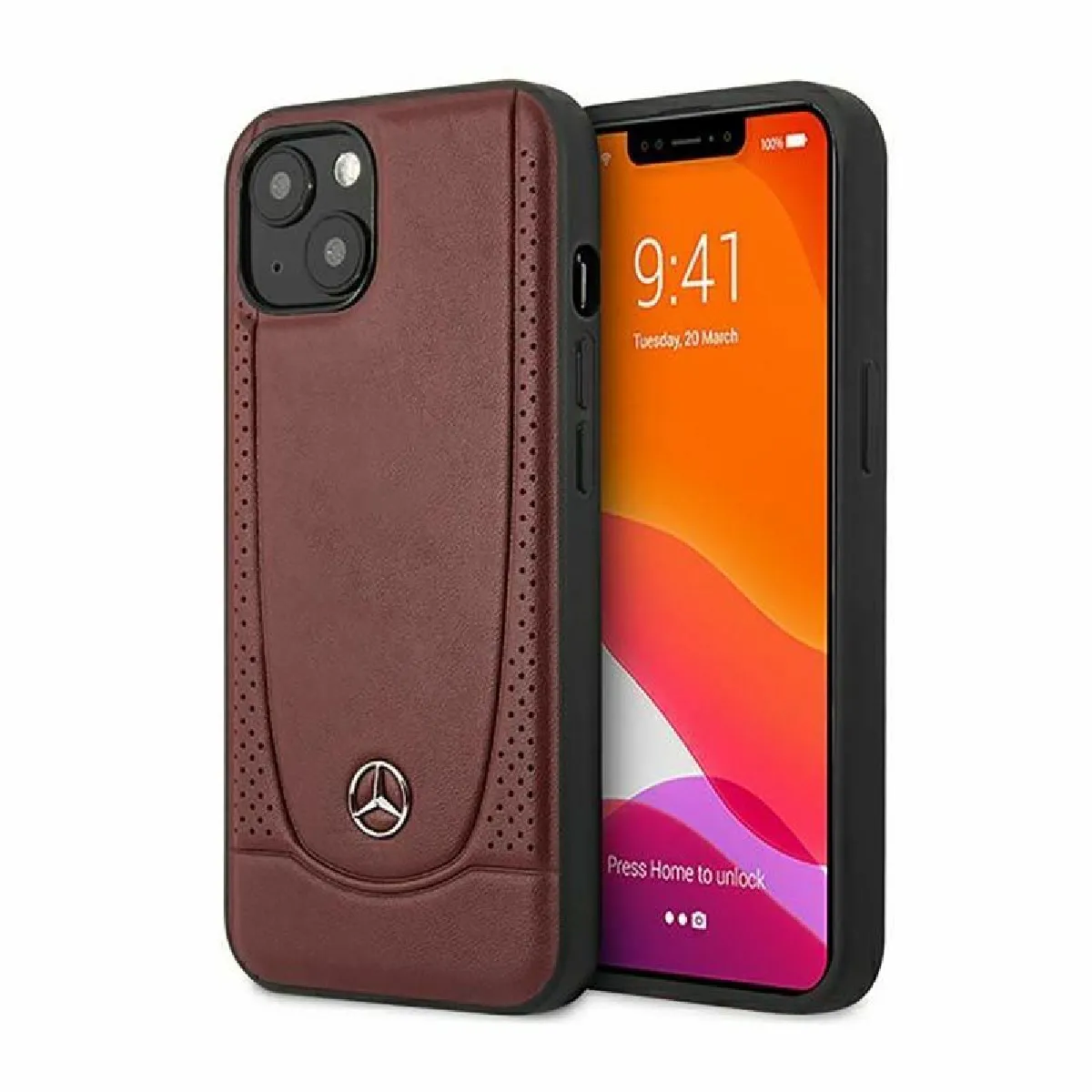 Mercedes Rouge Coque Iphone 14 Plus