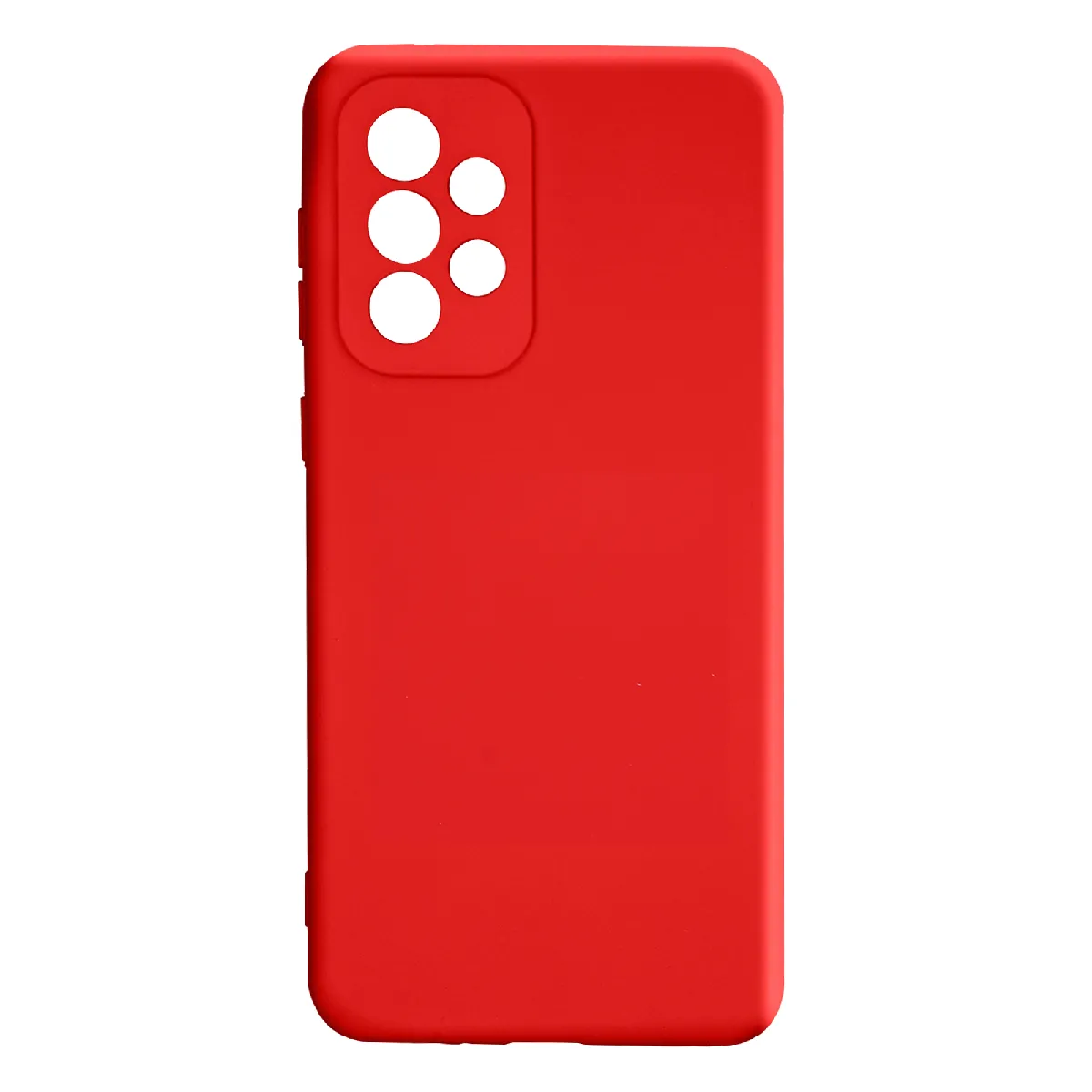 Avizar Rouge Coque Soft Touch Pour Galaxy A33 5G En Silicone Semi-Rigide Antidérapant