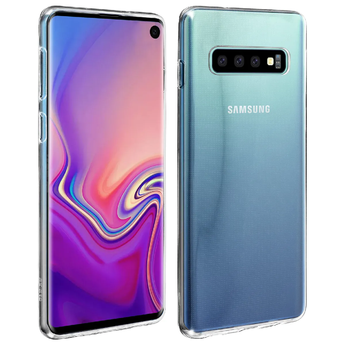 Avizar Coque Samsung Galaxy S10 Coque Protection Silicone Souple Ultra-Fine Transparent