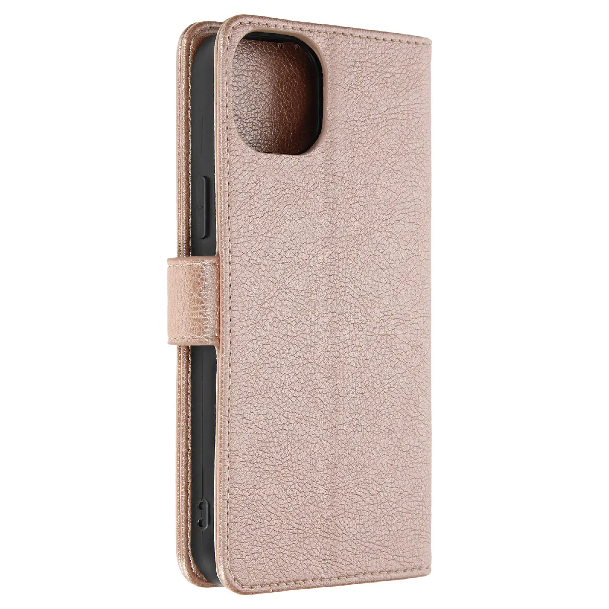 Avizar Rose Étui Pour Iphone 15 Clapet Portefeuille Fonction Support Vidéo
