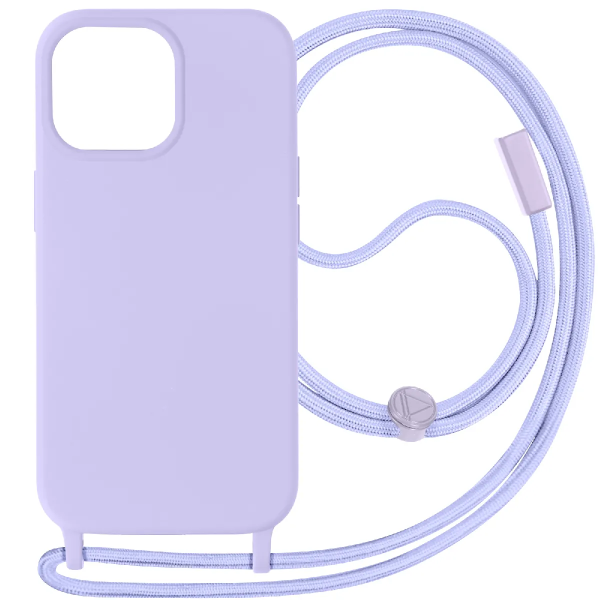 Avizar Violet Coque Cordon Pour Iphone 15 Pro Max Lanière Tour Du Cou 80Cm Série Corda