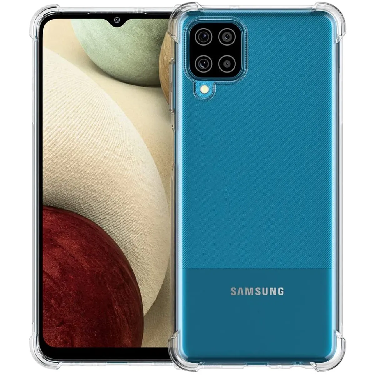 Xeptio Coque Souple Samsung Galaxy A12 4G - Transparent
