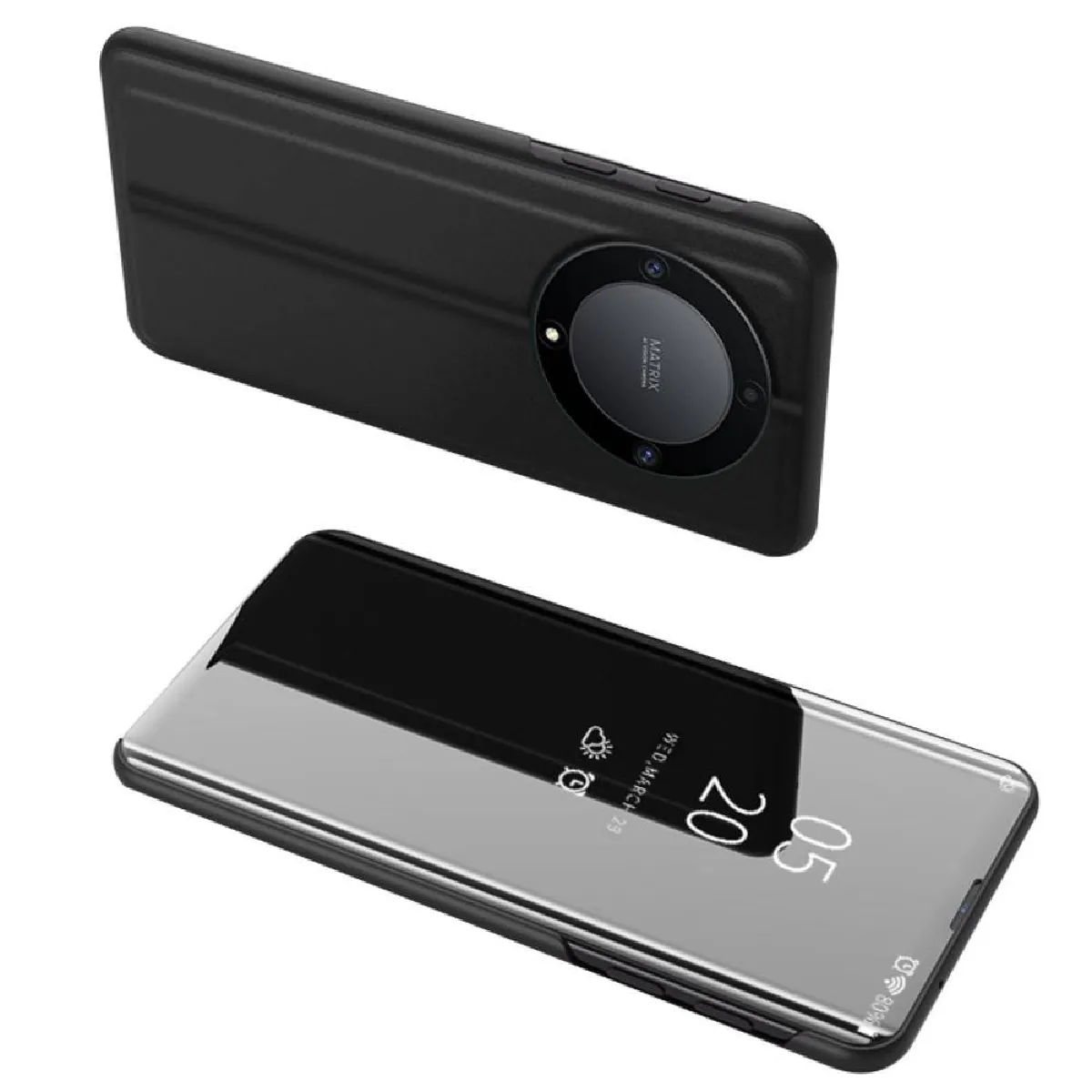 Honor Magic 6 Lite 5G - Housse Portefeuille Noire