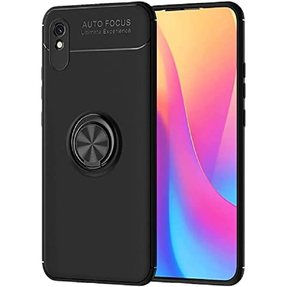 Xeptio Noir Coque Magnétique Avec Support Voiture Intégré Xiaomi Redmi 9C / 9C Nfc 4G