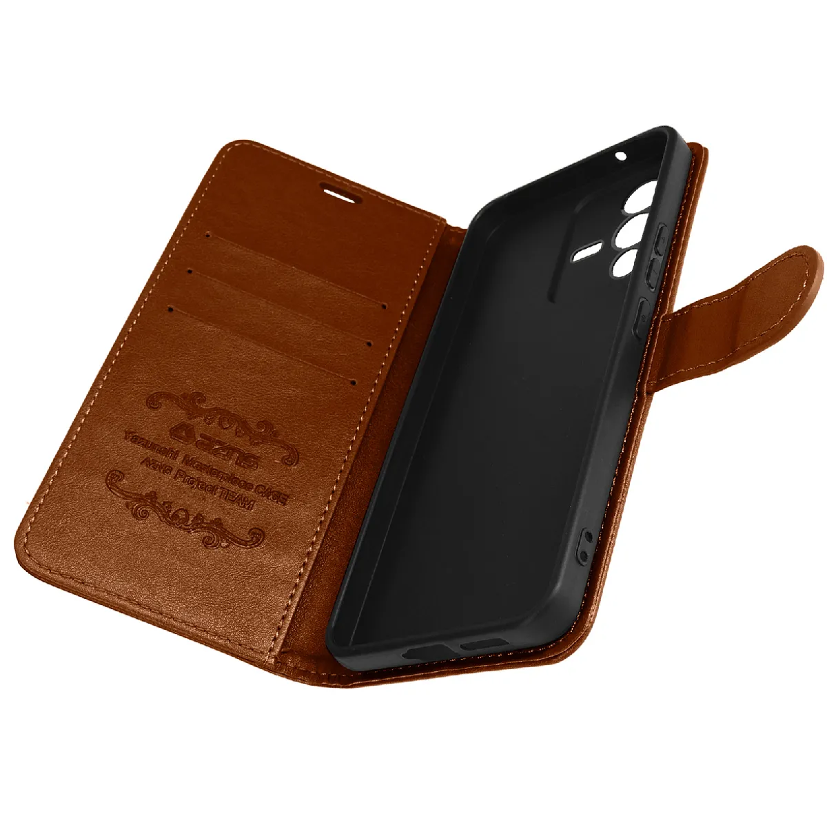 Avizar Marron Étui Folio Vivo V23 5G Cuir