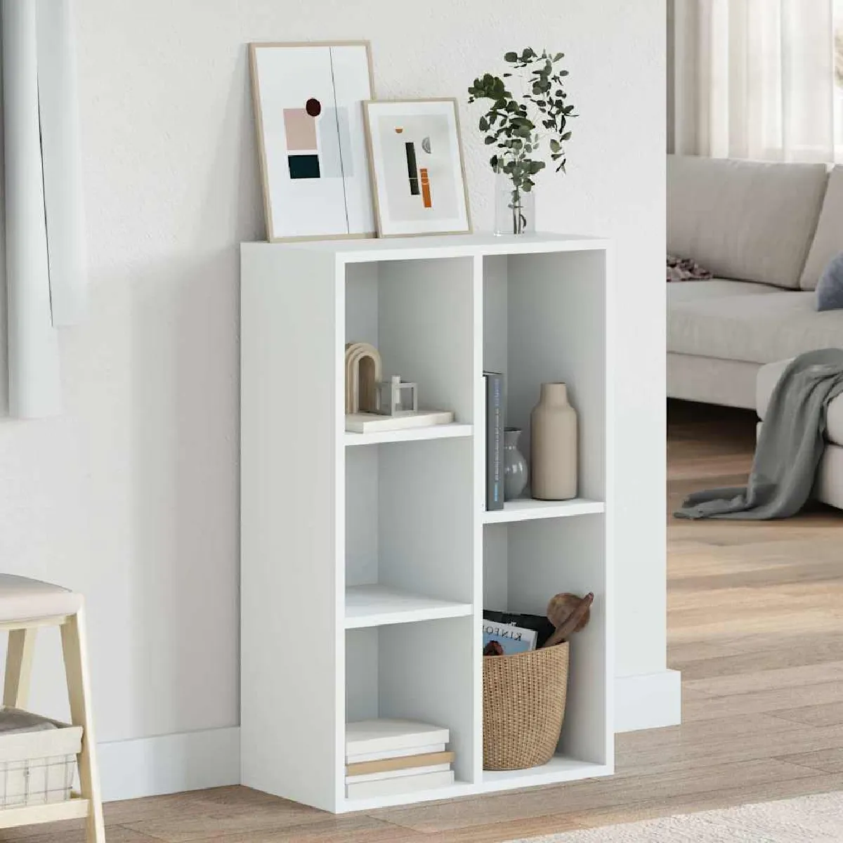 Vidaxl Bibliothèque/Buffet Blanc 50x25x80 cm Bois d’ingénierie