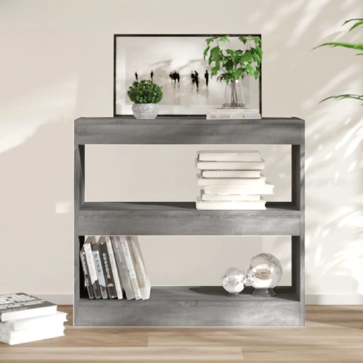 Vidaxl Bibliothèque/Séparateur - Sonoma gris 80x30x72 cm