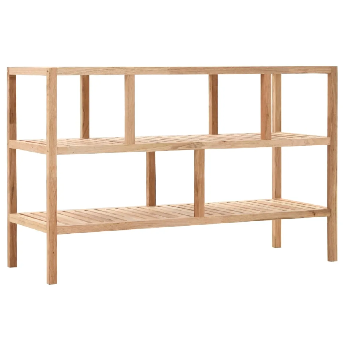 vidaXL Étagère salle de bain Bois de noyer massif