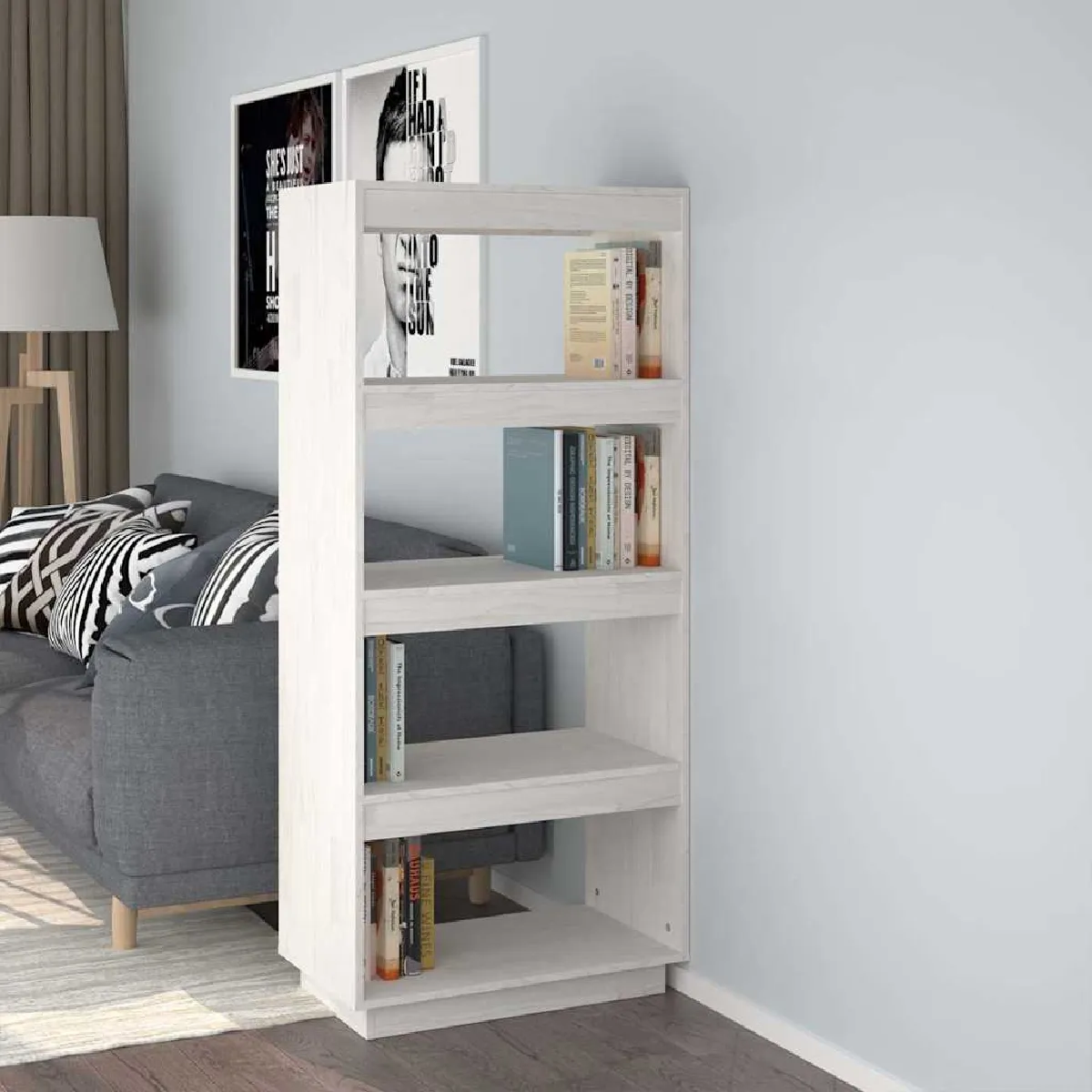 Vidaxl Blanc Bibliothèque