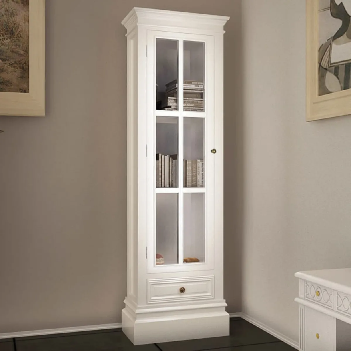 Vidaxl Blanc Meuble De Bibliothèque Avec 3 Étagères Bois - Image 3