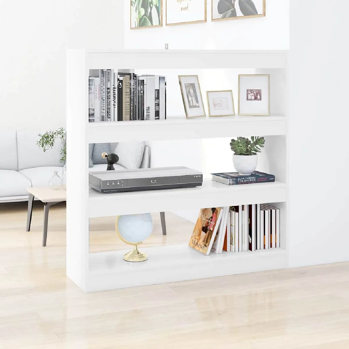 Vidaxl Blanc Bibliothèque/Séparateur 100X30x103 Cm
