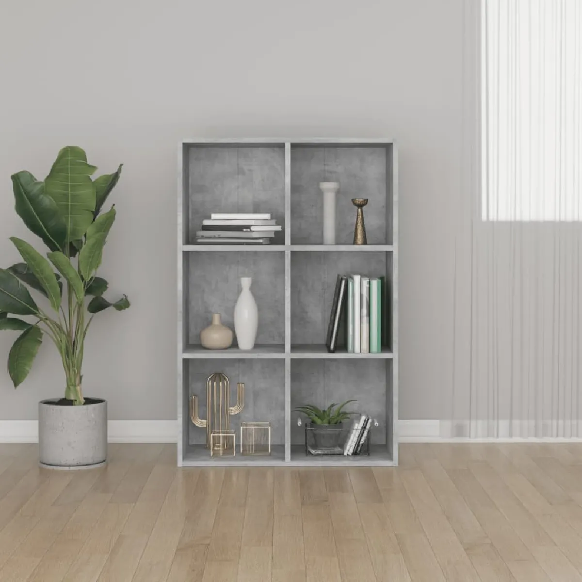 Vidaxl Bibliothèque/Buffet 66x30x98 cm Gris Béton