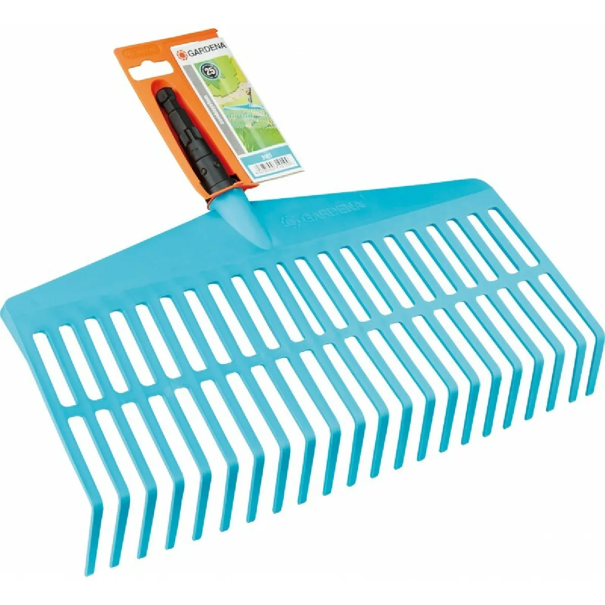 GARDENA Balai râteau 43cm Combisystem® Plastique solide 22 dents – Ratissage petite surface herbe – Garantie 3101 20 - vue 2