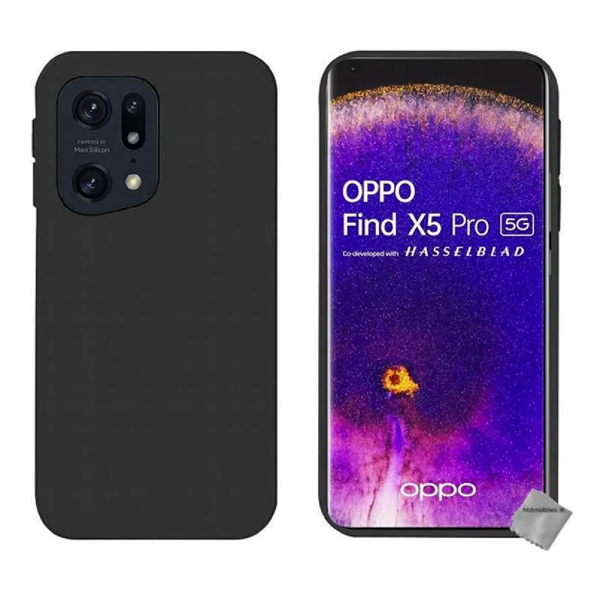 Htdmobiles Noir Coque Oppo Find X5 Pro 5G
