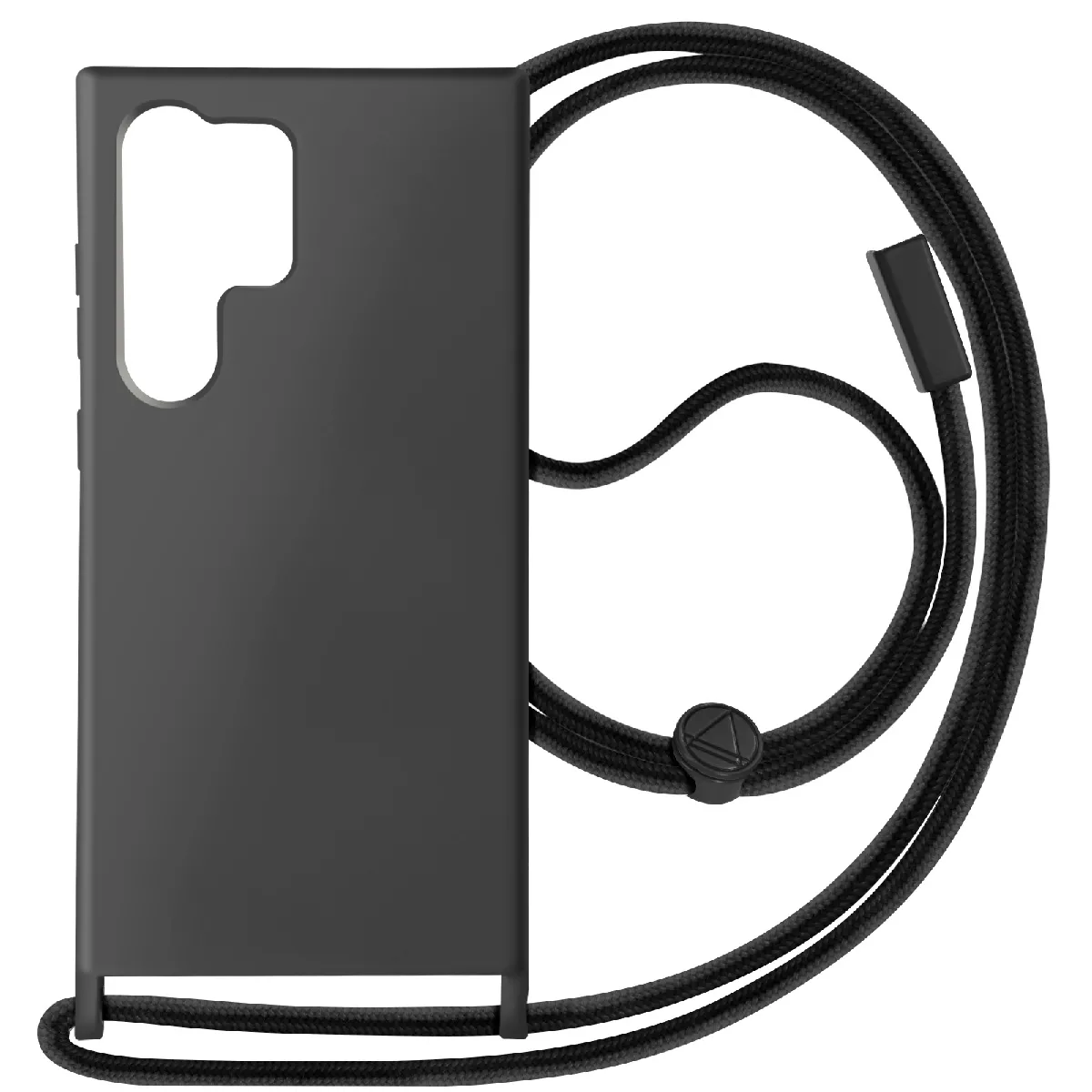 Avizar Noir Coque Cordon Semi-Rigide Pour Samsung Galaxy S24 Ultra