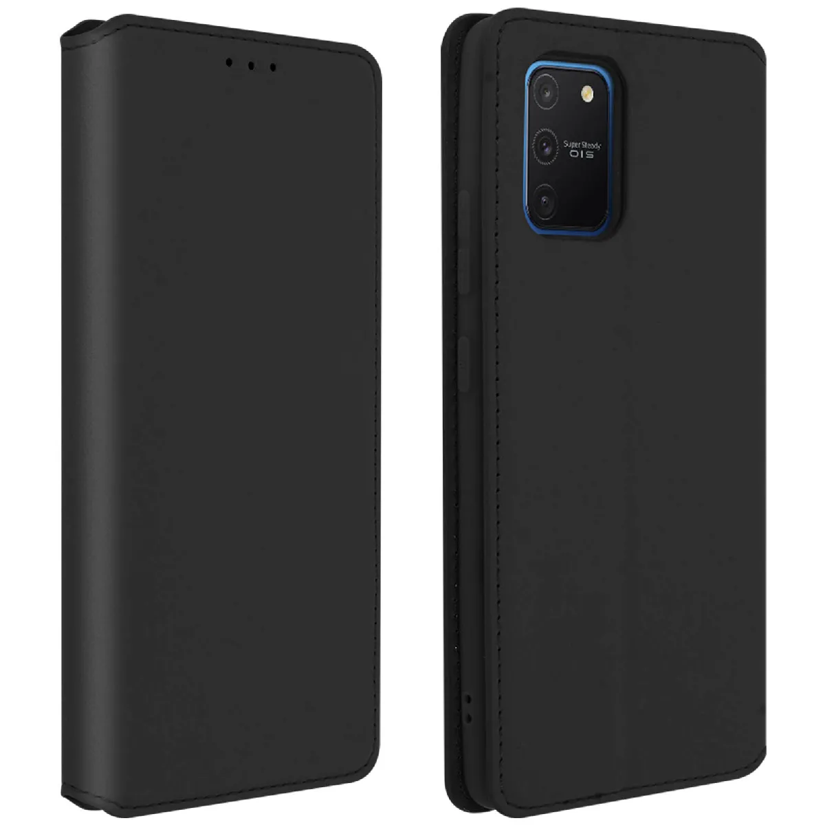 Avizar Noir Housse Pour Samsung Galaxy S10 Lite Étui Folio Portefeuille Fonction Support