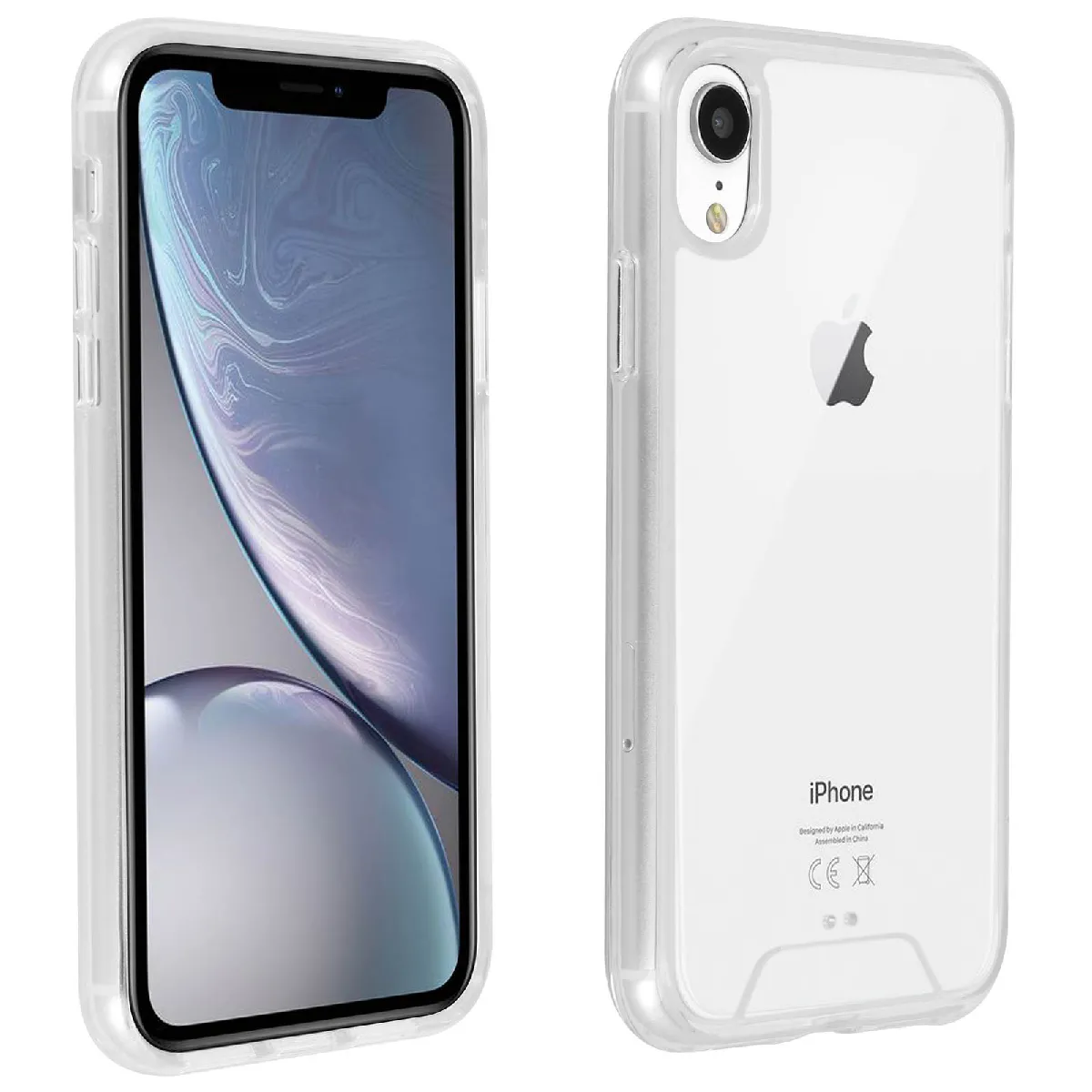 Avizar Coque Apple Iphone Xr Coque Cristal Bi-Matière Transparent