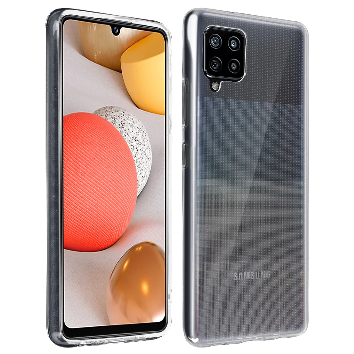 Avizar Coque Samsung Galaxy A42 5G Flexible Ultra-Fine Et Légère Transparent