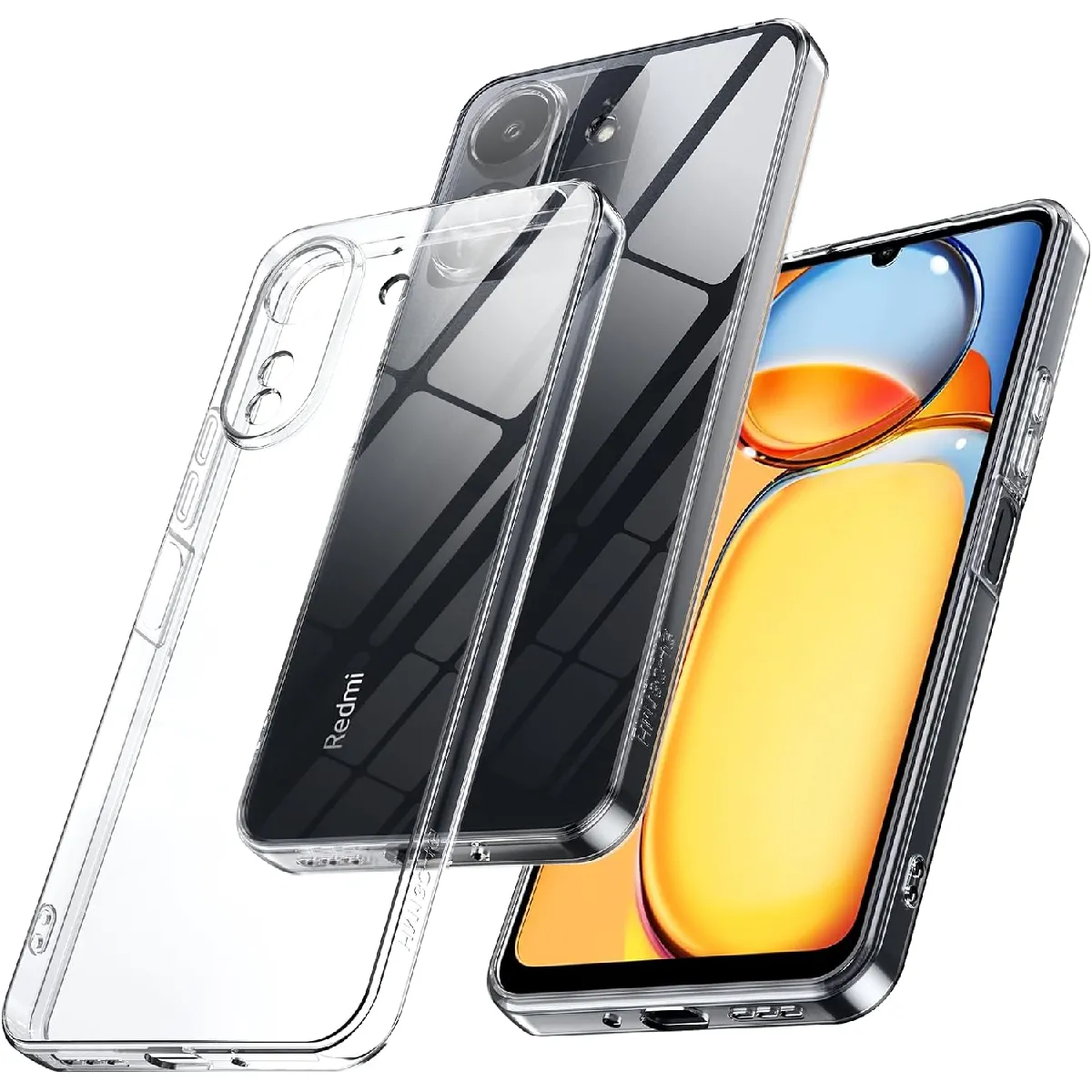 Coque Silicone Transparente Little Boutik Pour Xiaomi Redmi 13C / Poco C65 - Fabriquée En France