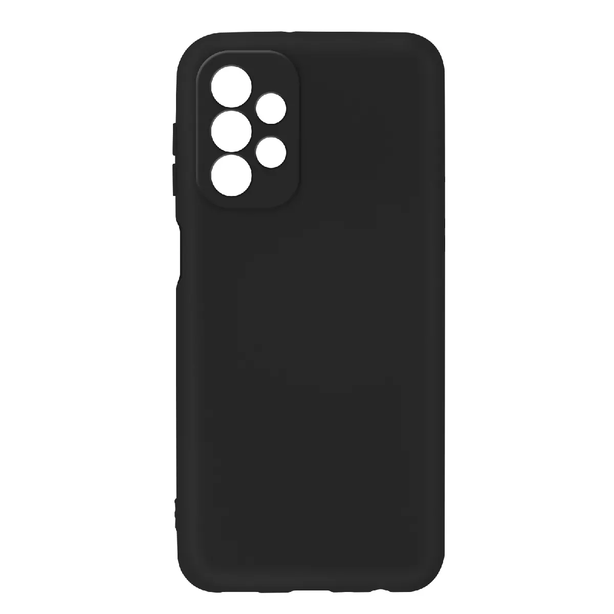 Avizar Noir Coque Pour Samsung Galaxy A23 5G Silicone Finition Soft-Touch Fine