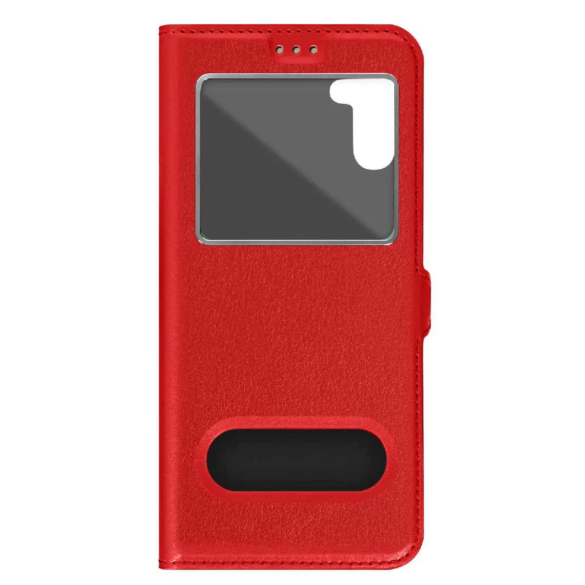 Avizar Rouge Étui Pour Samsung Galaxy A54 5G Fenêtre Support Vidéo