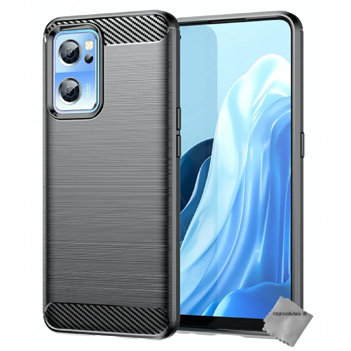Htdmobiles Noir Coque Oneplus Nord Ce 2 5G - Carbone