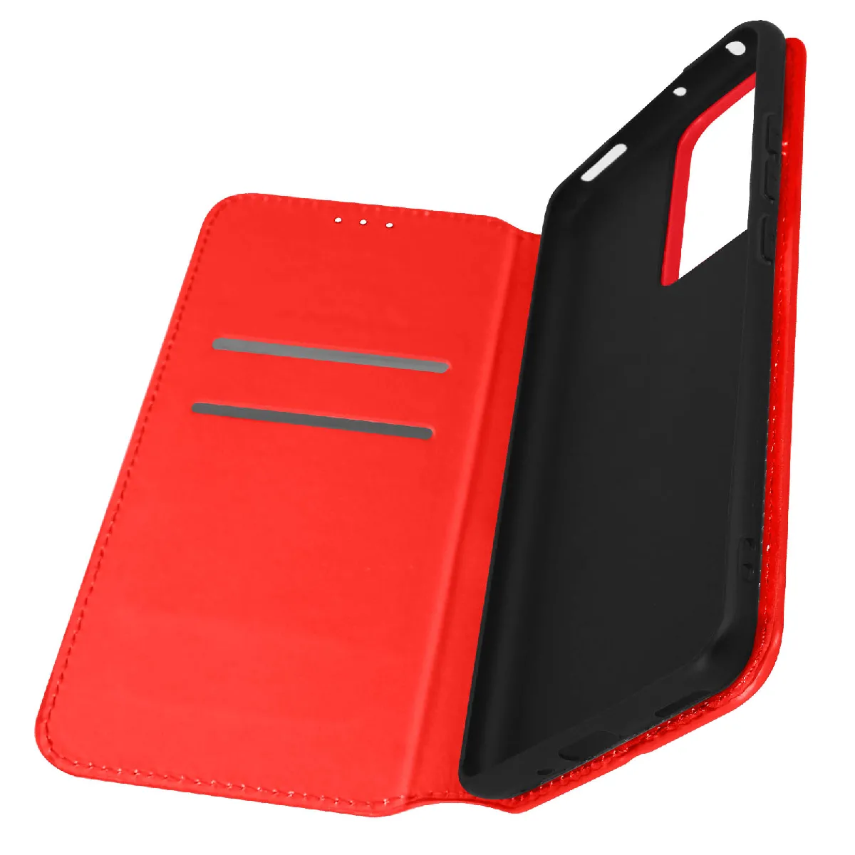 Avizar Rouge Étui Xiaomi 12 Pro Portefeuille