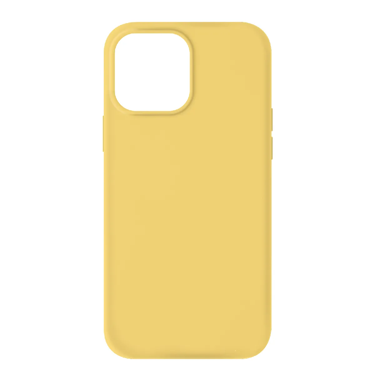 Avizar Jaune Coque Iphone 13 Pro Max Semi-Rigide Silicone Finition Soft-Touch
