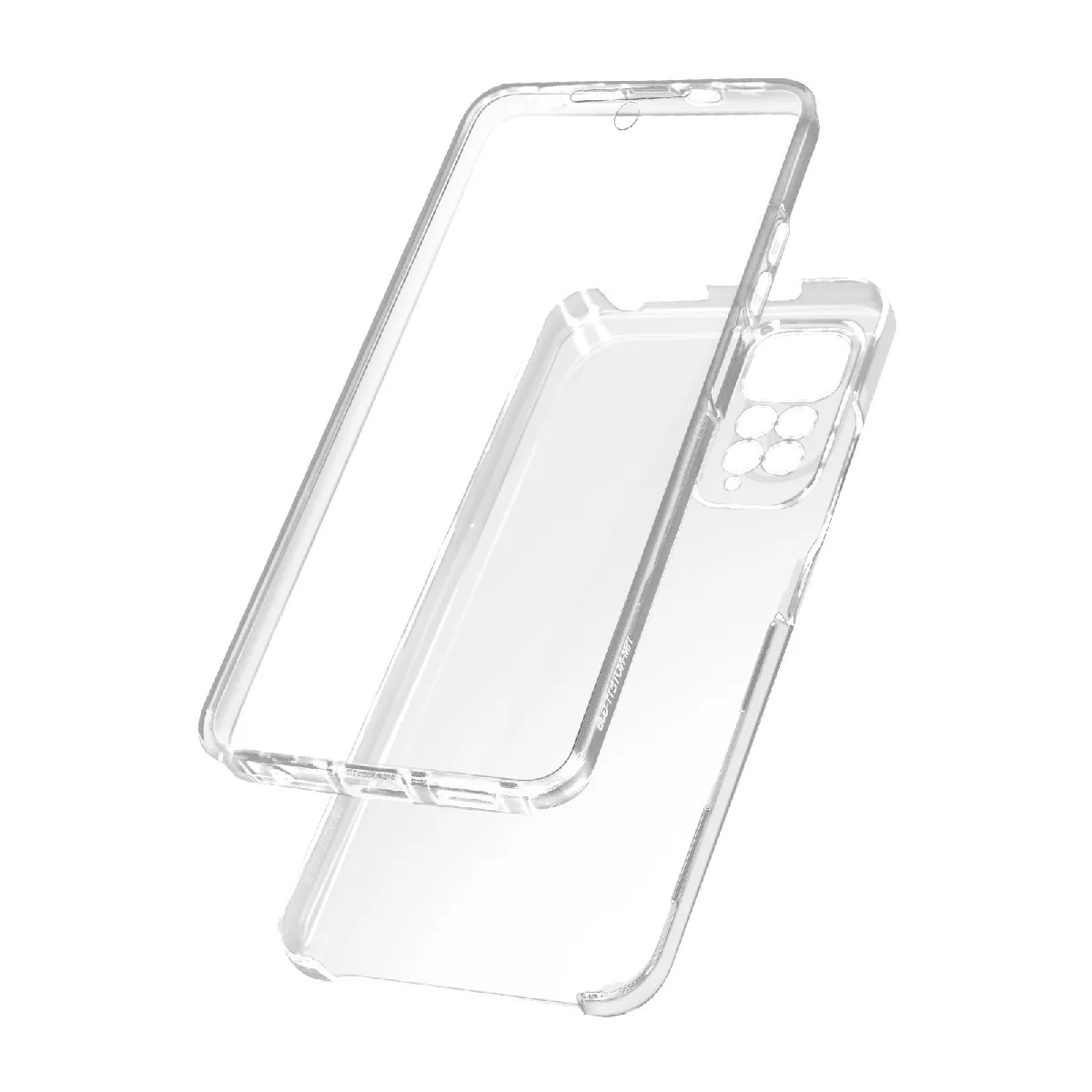 Avizar Coque Intégrale Galaxy A03 Core Arrière Rigide & Avant Souple Transparent