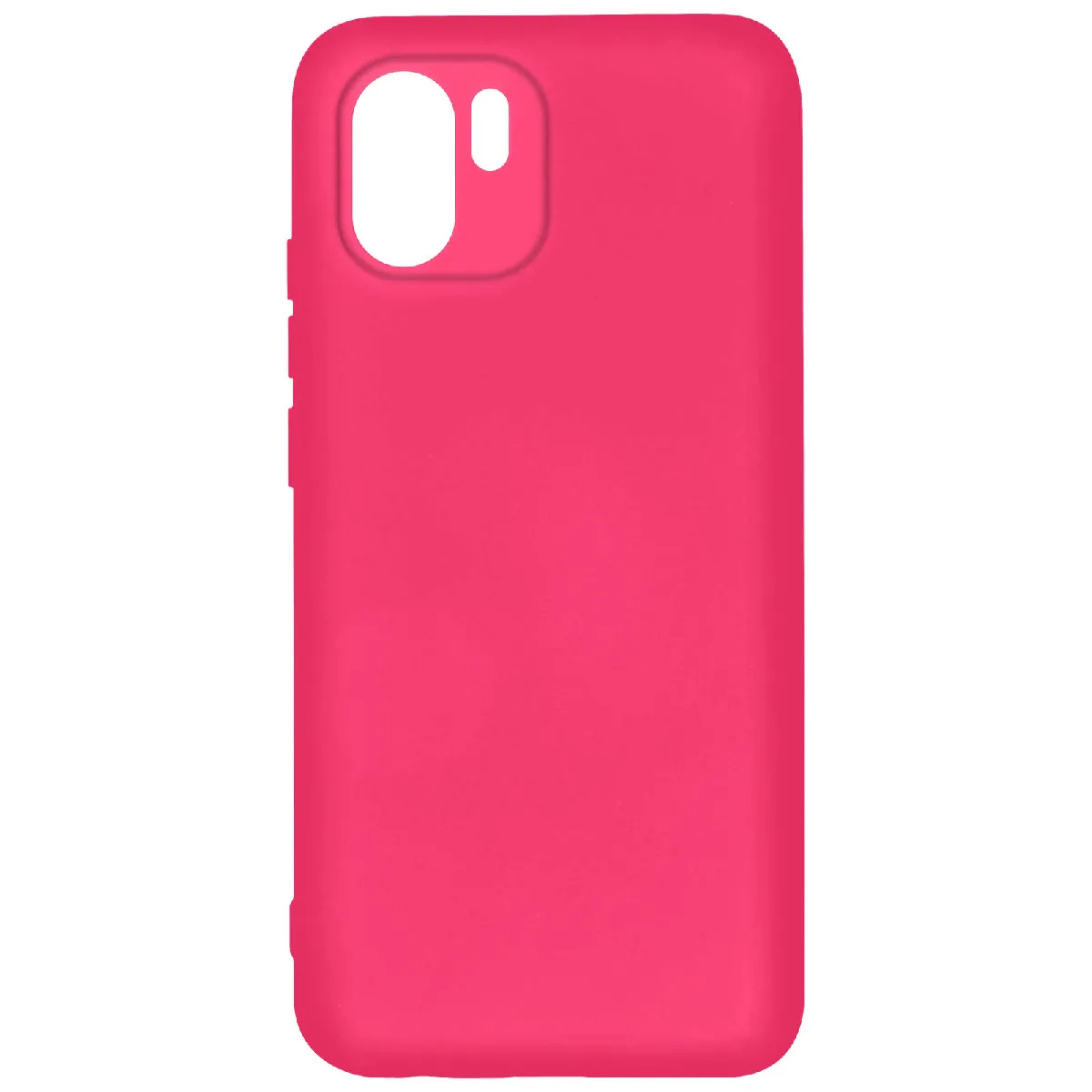Avizar Rose Coque Pour Xiaomi Redmi A1 Et A2 Semi-Rigide Soft-Touch Fine Fuchsia