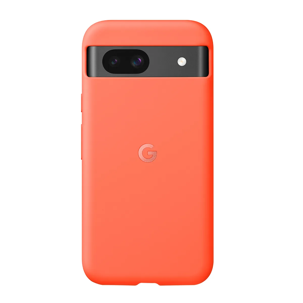Google Orange Coque Pour Pixel 8A Compatible Avec Le Chargement Sans Fil