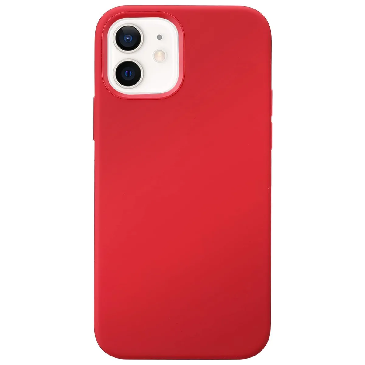 Jaym Rouge - Coque Silicone Premium Pour Apple Iphone 12 Mini (5.4) -100% Silicone Et Microfibre - Renforcée Et Ultra Doux - Neuf - Image 2