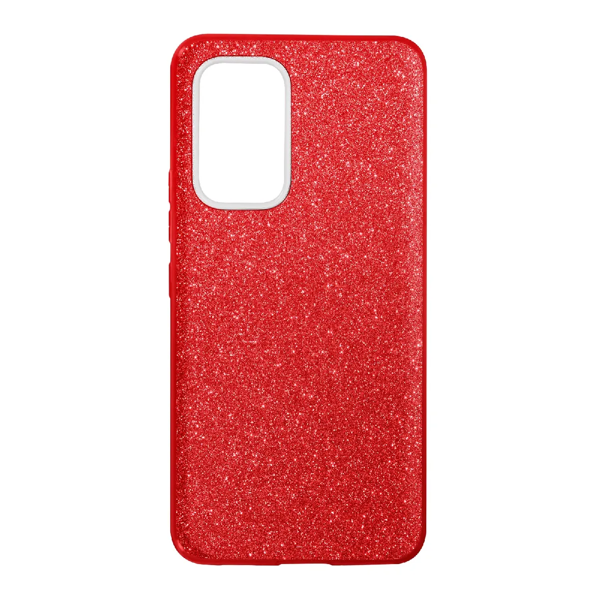 Avizar Rouge Coque Pour Samsung Galaxy A53 5G Paillette Amovible Silicone Semi-Rigide