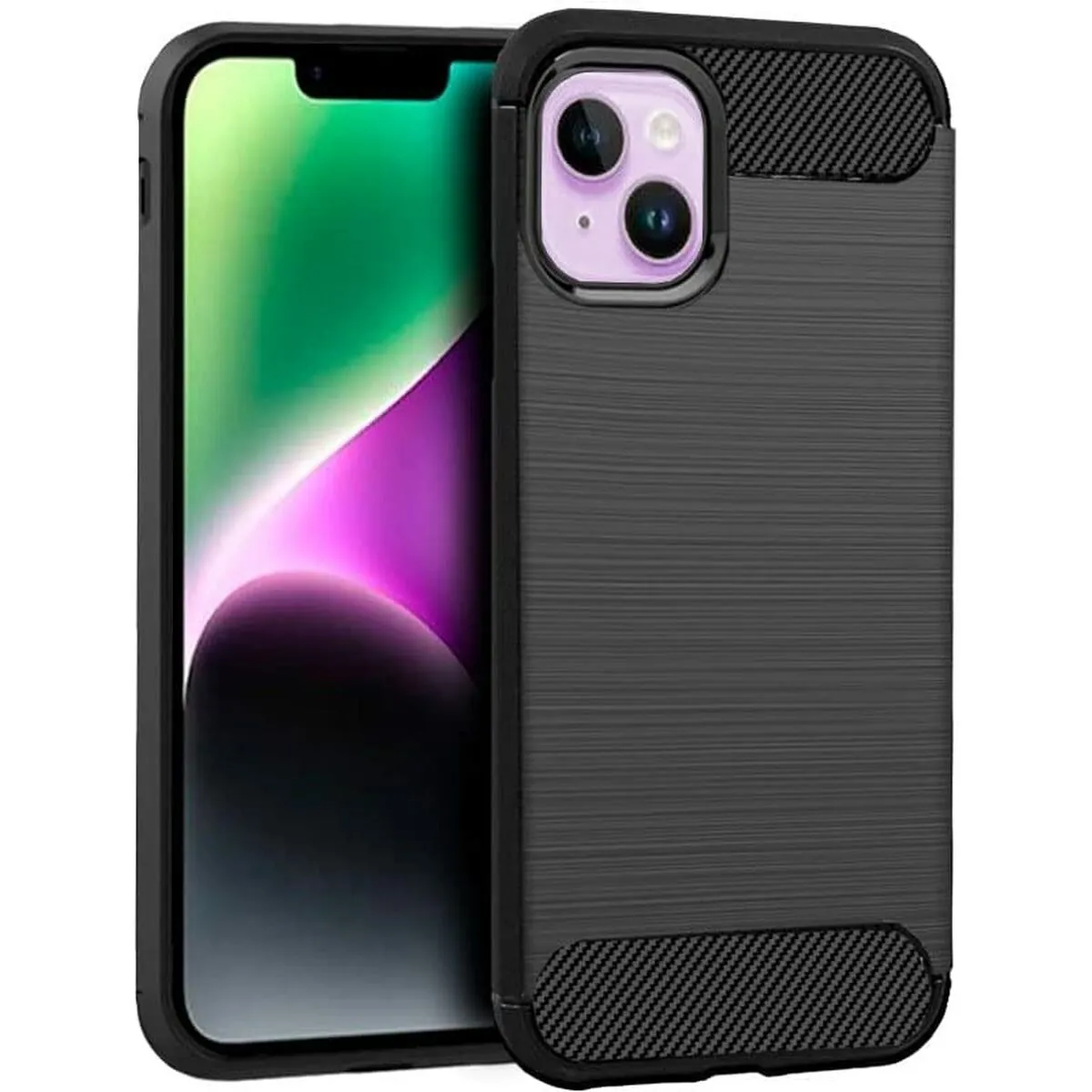 COOL  funda carb&oacute;n negro para iphone 14