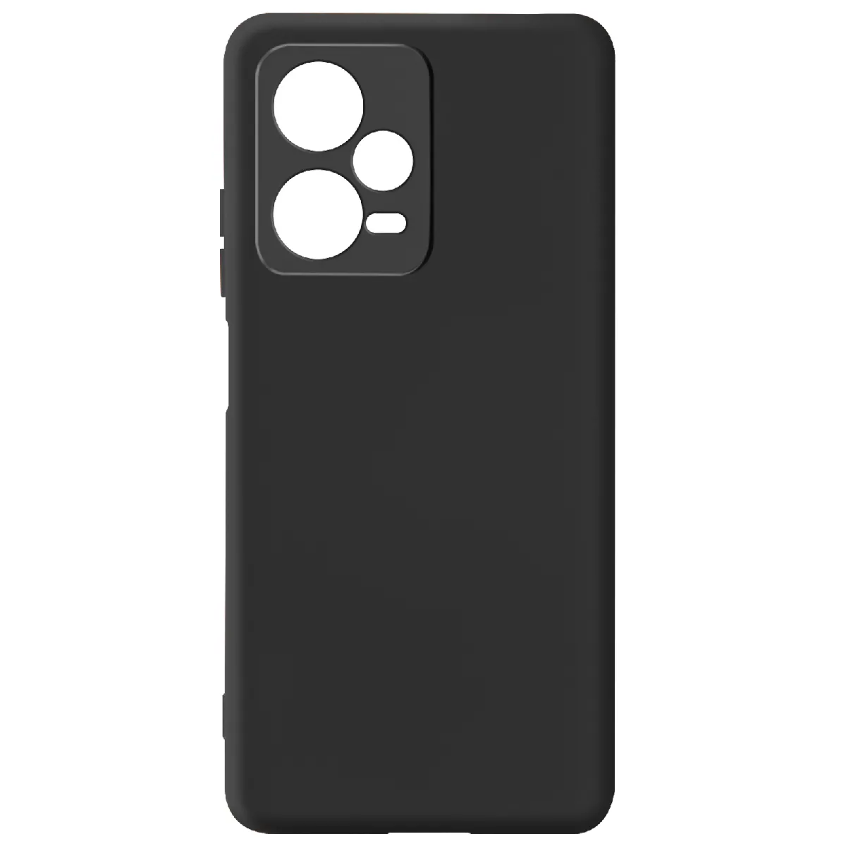 Avizar Noir Coque Pour Xiaomi Redmi Note 12 Pro Semi-Rigide Soft-Touch Fine Fast Cover
