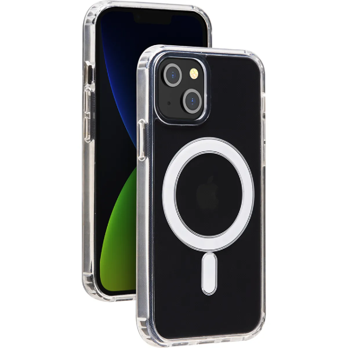 BIGBEN Coque iphone 14 plus compatible magsafe hybride transparente 