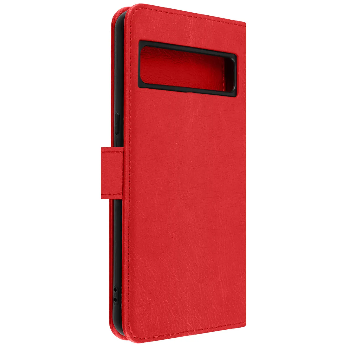 Avizar Rouge Étui Pour Google Pixel 8 Pro Clapet Portefeuille Fonction Support Vidéo