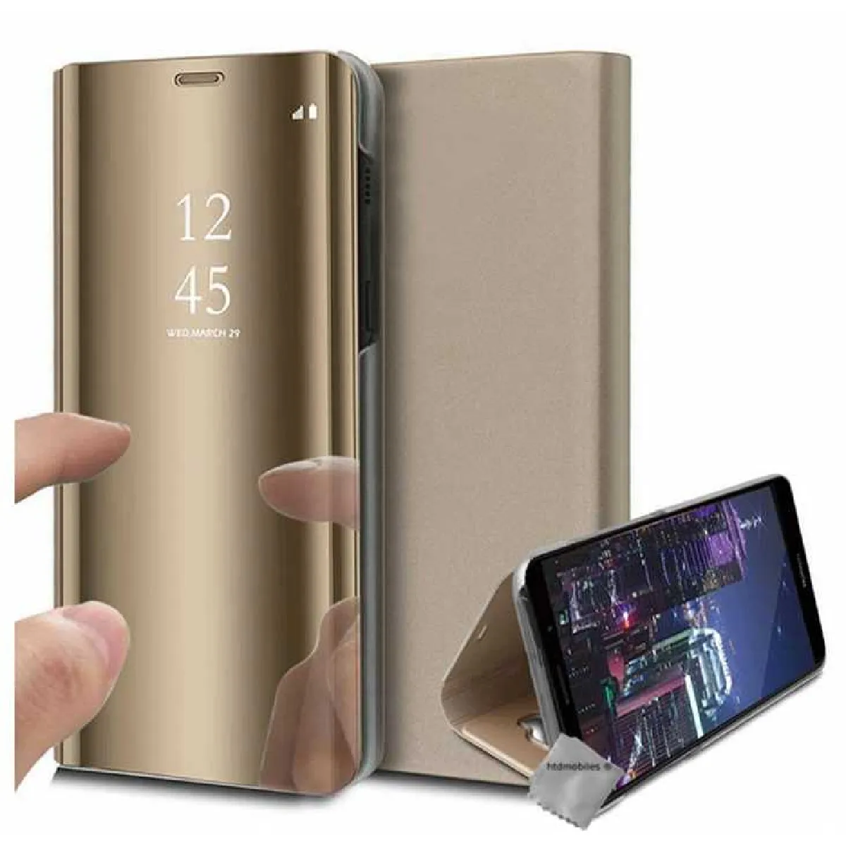 Htdmobiles Jaune Housse Clear View Xiaomi Redmi Note 8T