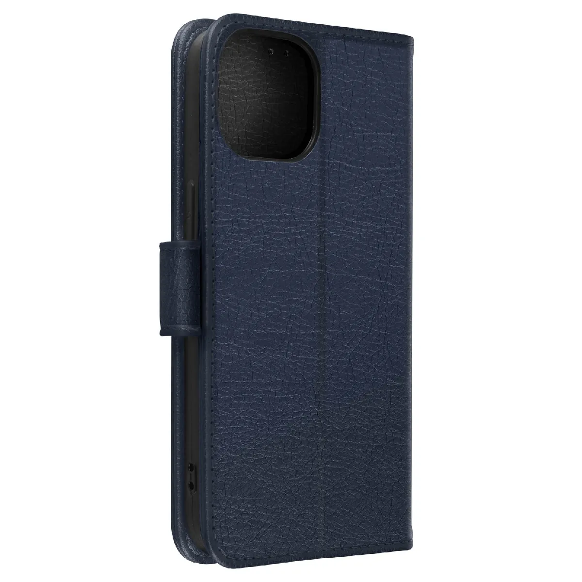 Avizar Bleu Étui Pour Iphone 15 Plus Clapet Portefeuille Fonction Support Vidéo Nuit