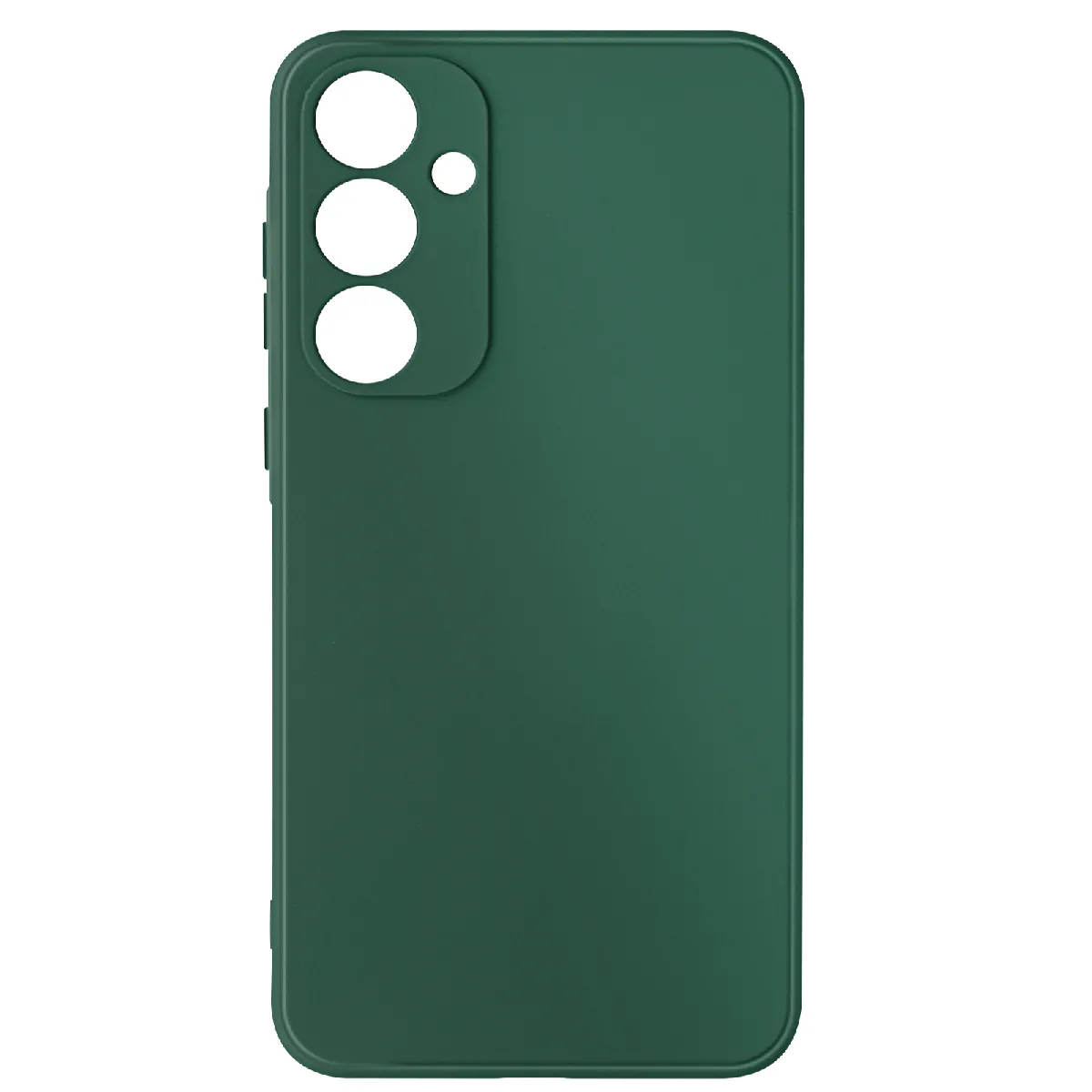 Avizar Vert Coque Pour Samsung Galaxy A55 Soft Touch Mat Silicone Flexible Foncé