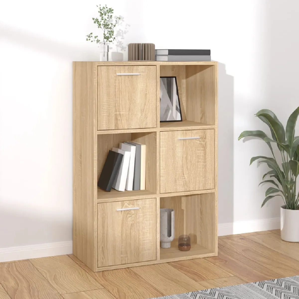 vidaXL Armoire de rangement Chêne sonoma - vue 2