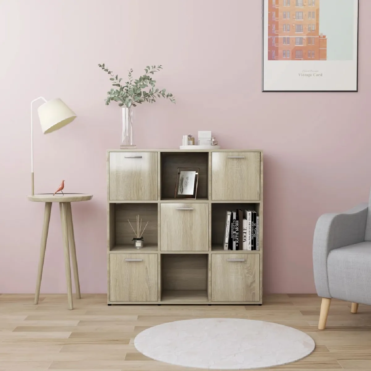 Bibliothèque | Armoire de livres | Meuble de Rangement chêne sonoma 72x20x120 cm bois d'ingénierie CFW895408 | Leroy Merlin