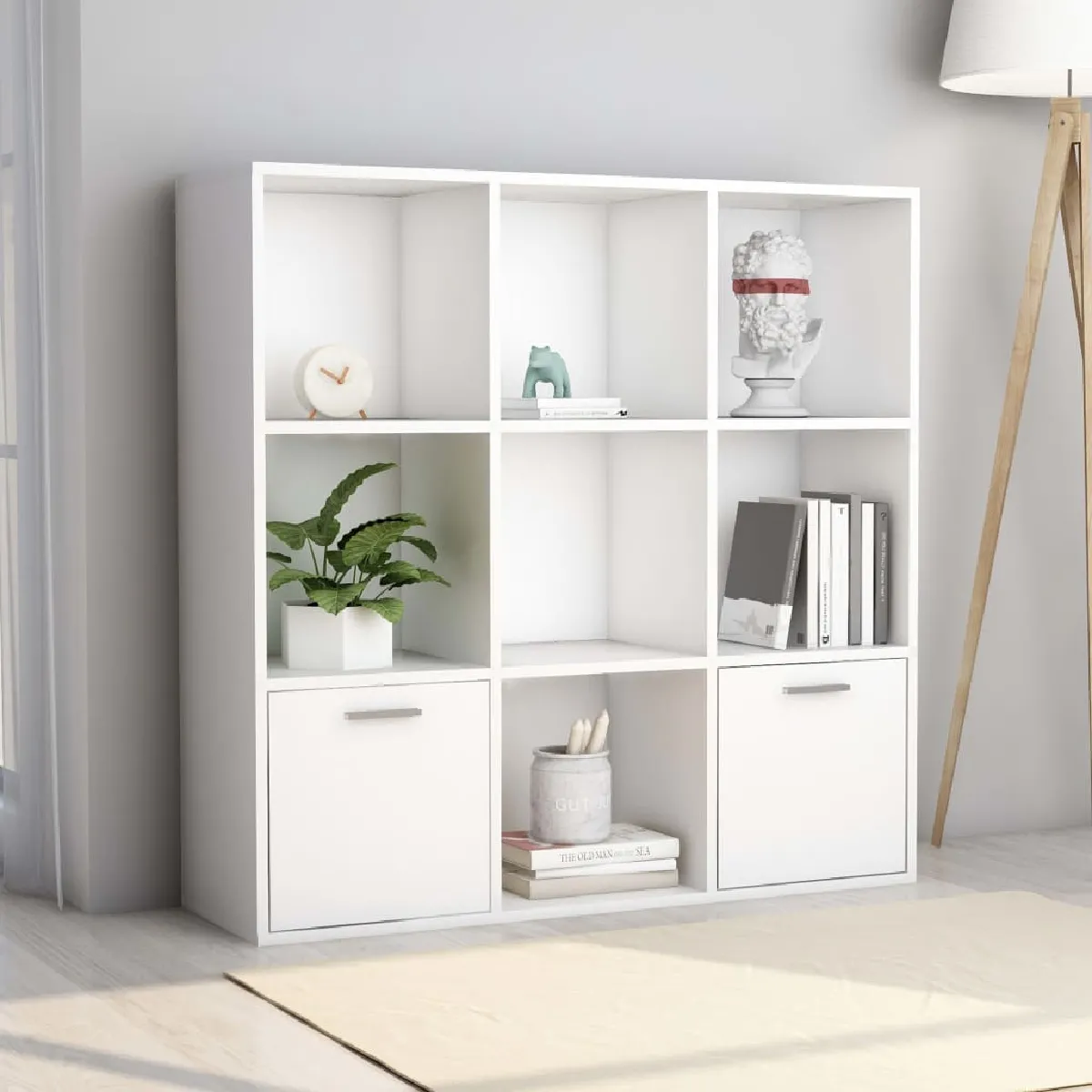 Vidaxl Bibliothèque Blanc 98x30x98 cm