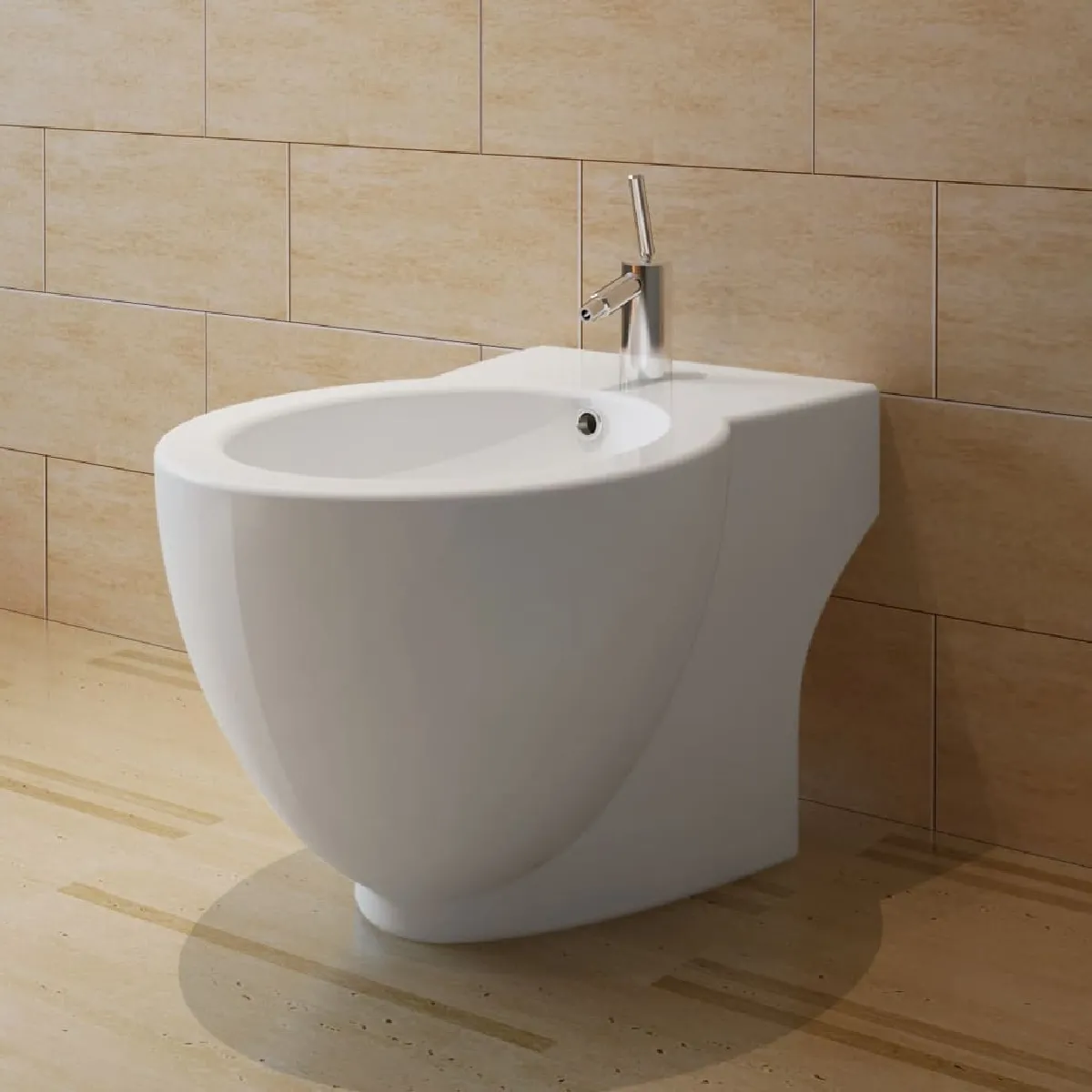 vidaXL Bidet rond Céramique haute qualité - vue 2